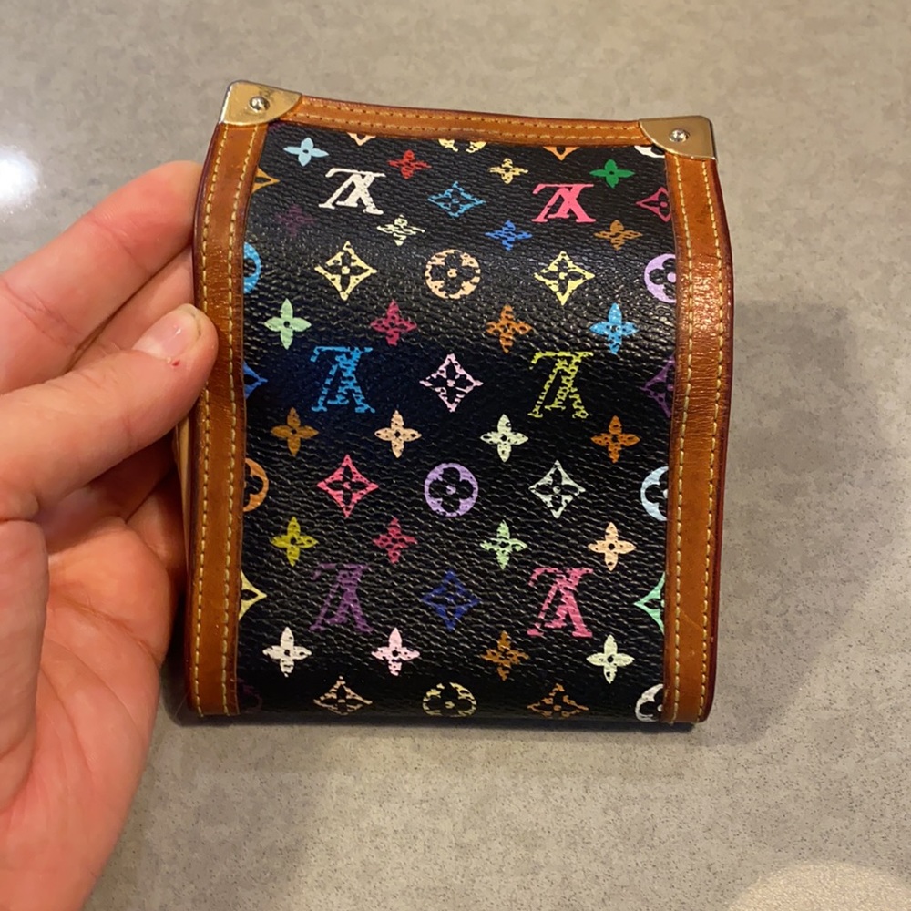 VINTAGE LV MURAKAMI BLACK  CARD HOLDER - Picture 5 of 10